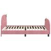 vidaXL Bedframe voor kinderen met hoofdbord Roze 90 x 190 cm Fluweel