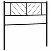 vidaXL Vervangend hoofdbord 100 cm metaal zwart