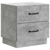 vidaXL Nachtkastje Betongrijs 43 x 34,5 x 44,5 cm Bewerkt hout