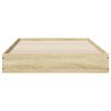 vidaXL Bedframe zonder matras hout sonoma eikenkleurig 75x190 cm