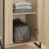 vidaXL Warderobe met opslag 2 pcs Sonoma 50 x 50 x 200 cm Bewerkt hout