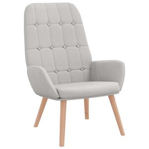 vidaXL Relaxstoel stof wolk grijs