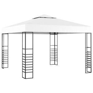 vidaXL Tuinpaviljoen 3x3 m wit