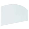 vidaXL Vuurplaats Glazen Plaat Doorzichtig 120 x 60 cm Glas