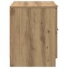 vidaXL Nachtkastje 2 pcs Artisan Eiken 45 x 39 x 50cm Bewerkt hout