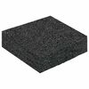 vidaXL Rubber granulaat patio pad Zwart 9 x 9 x 2 cm Rubber