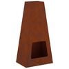vidaXL Vuurkom Roestkleurig 50 x 35 x 100 cm weervast staal
