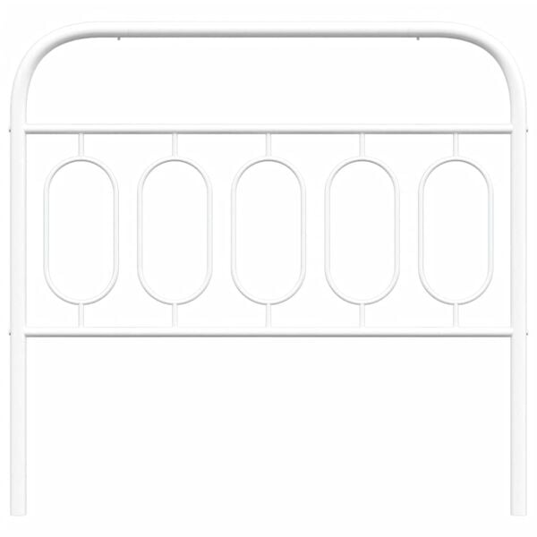 vidaXL Hoofdbord 100 cm metaal wit