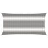 vidaXL Zonneschaduwzeil Lichtgrijs en wit. 2,5 x 4,5 m HDPE