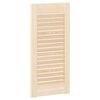 vidaXL Kastdeuren met lamellen 4 st 61,5x29,5 cm massief grenenhout