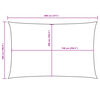 vidaXL Zonnescherm rechthoekig 5x8 m oxford stof taupe