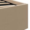 vidaXL Bedframe met opslag en LED kunstleer cappuccino 100x200 cm