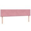 vidaXL Boxspring met matras fluweel roze 180x210 cm