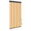 vidaXL Rolgordijn voor buiten 80x250 cm wit en oranje
