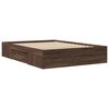 vidaXL Bedframe zonder matras bewerkt hout bruin eikenkleur 140x190 cm