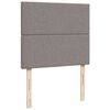 vidaXL Ottoman bed met matras en LED's 120x190 cm stof taupe