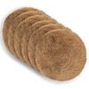 vidaXL Kussensloop 6 st HEERLEN Taupe Dia. 60 cm PV Fleece