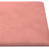 vidaXL Wandhoofdbord 12 pcs Roze 30 x 30 cm Fluweel