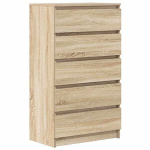vidaXL Ladekast 60x36x103 cm bewerkt hout sonoma eikenkleurig