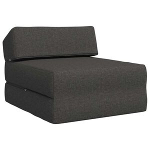 vidaXL Vouwbare Bankbed Donkergrijs 60 x 70 x 41 cm Stof