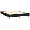 vidaXL Boxspring met matras stof zwart 140x190 cm