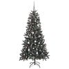 vidaXL Kunstkerstboom met 300 LED Groen 210 cm PVC en Plastic en Staal