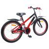 vidaXL Kinderfiets 20 Inch voor 6-11 jaar oud Blauw Zwart