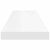 vidaXL Wandschappen zwevend 2 st 90x23,5x3,8 cm MDF wit