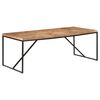 vidaXL Eettafel 200x90x76 cm massief acaciahout en mangohout
