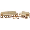 vidaXL Buiten bankenset 8 st 7-zits Natuurlijk en Beige Polyester