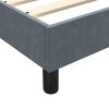 vidaXL Boxspring met matras fluweel donkergrijs 200x220 cm