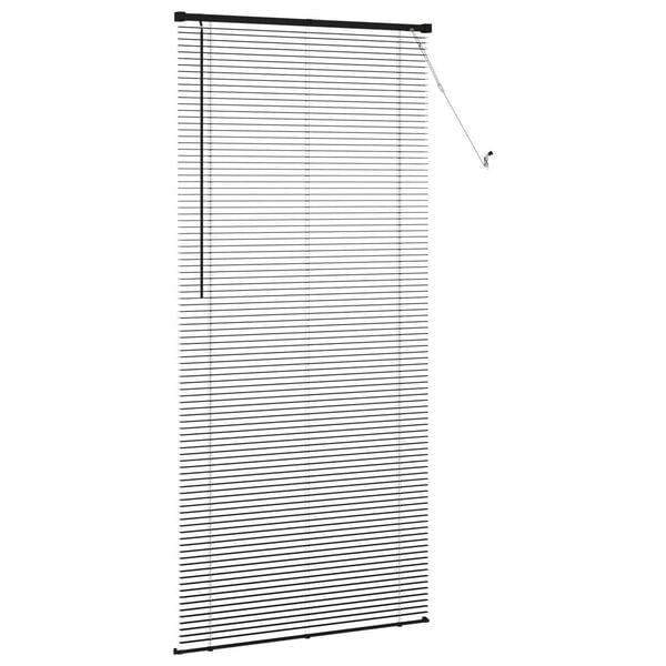 vidaXL Venetiaanse Blind Verstelbaar Zwart 213 x 100 cm PVC