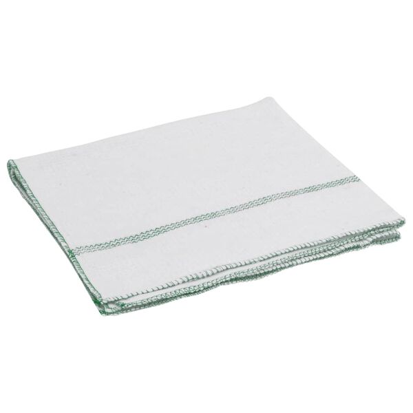vidaXL Reinigingsdoeken 50 st gestreept 50x60 cm wit en groen