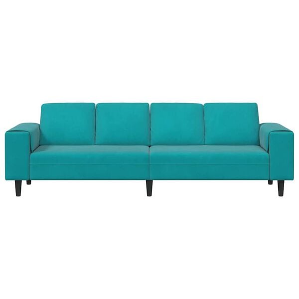 vidaXL Woonkamer Bank Turquoise 250 x 188 x 76 cm