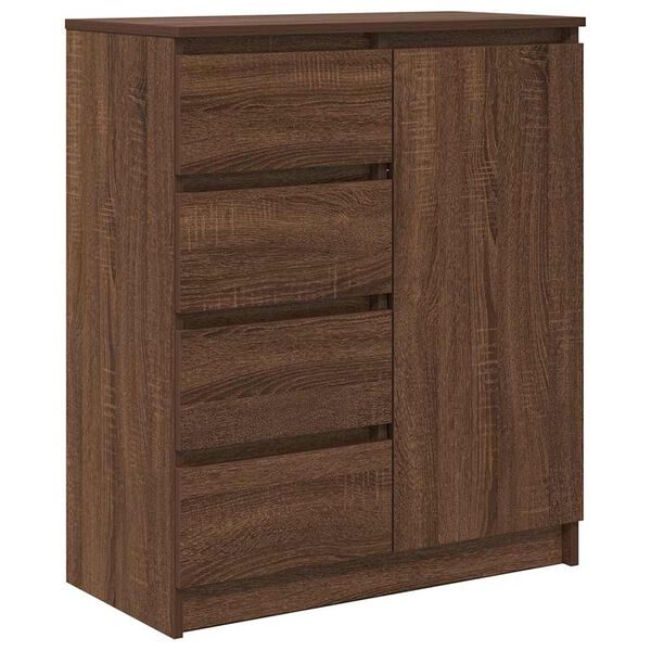vidaXL Dressoir met lades 71x35x84 cm spaanplaat bruin eikenkleurig