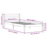 vidaXL Bedframe Wit 208.6 x 157.6 x 69.4 cm Massief grenenhout