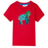 vidaXL Kindershirt 140 rood