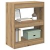 vidaXL Boekenkast Artisan Eiken 60 x 30 x 72 cm Bewerkt hout