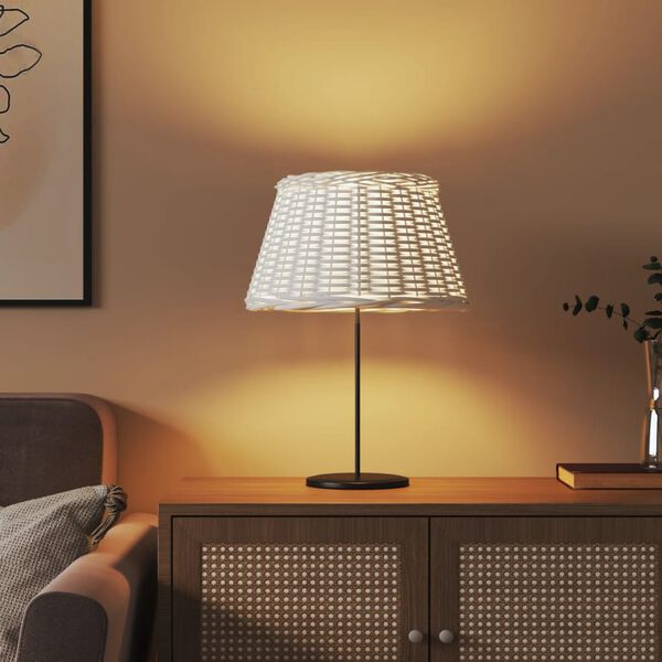 vidaXL Lampenkap &Oslash;50x30 cm wicker wit