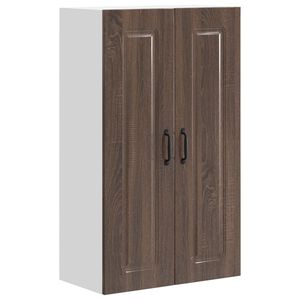 vidaXL Keukenkast Kalmar Bruin Eiken 60 x 31 x 100 cm Bewerkt hout