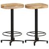 vidaXL Barkrukken 2 st 66 cm massief mangohout