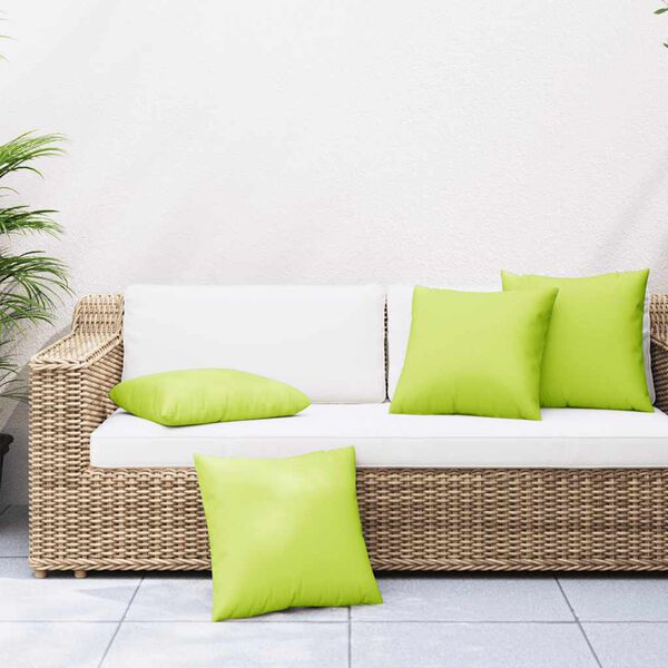 vidaXL Bankkussens 4 stuks Felgroen 50x50 cm Stof