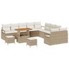 vidaXL Tuin Sofa Set 13 st 12-Aantal zitplaatsen Beige en Cr&egrave;me