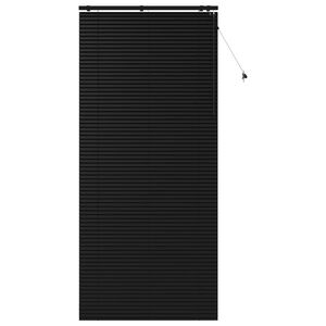 vidaXL Jaloezie Zwart 115 x 250 cm 35 mm Massief Paulowniahout