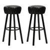 vidaXL Barstoelen 2 st kunstleer zwart