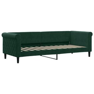 vidaXL Slaapbank 80x200 cm fluweel donkergroen