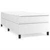 vidaXL Boxspring bed kunstleer wit 90x200 cm