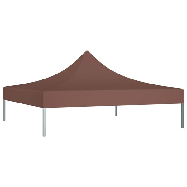 vidaXL Partytentdak 270 g/m² 3x3 m bruin