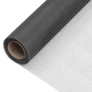 vidaXL Gaas 112x2000 cm glasvezel zwart