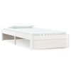 vidaXL Bedframe massief hout wit 90x190 cm